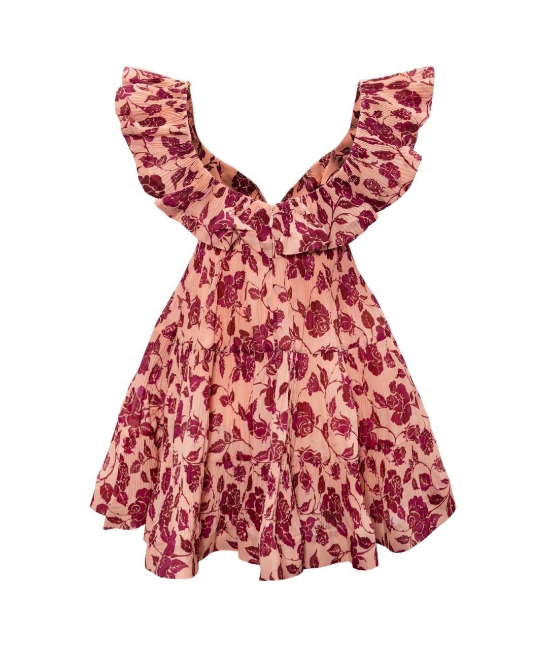 ZIMMERMANN Розовое полиэстеровое повседневное платье, фото 2