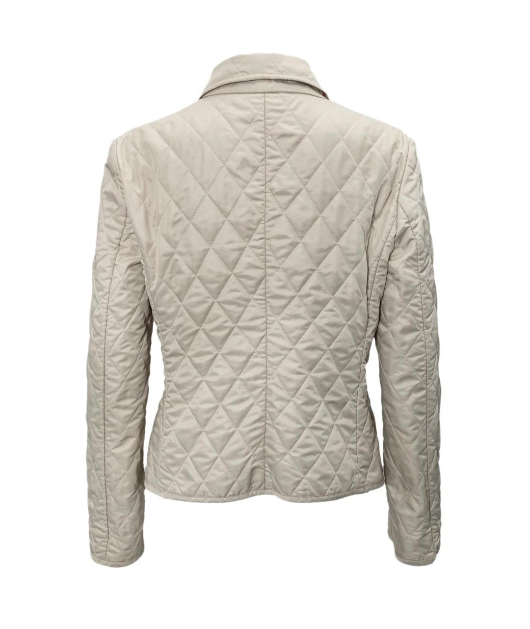 BURBERRY Бежевая полиэстеровая куртка, фото 2