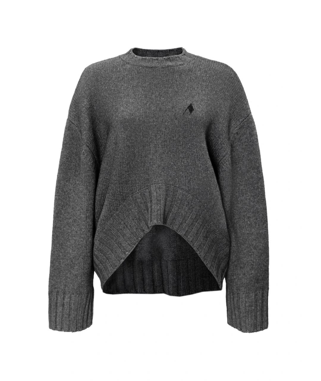 THE ATTICO Серый шерстяной джемпер / свитер, фото 2