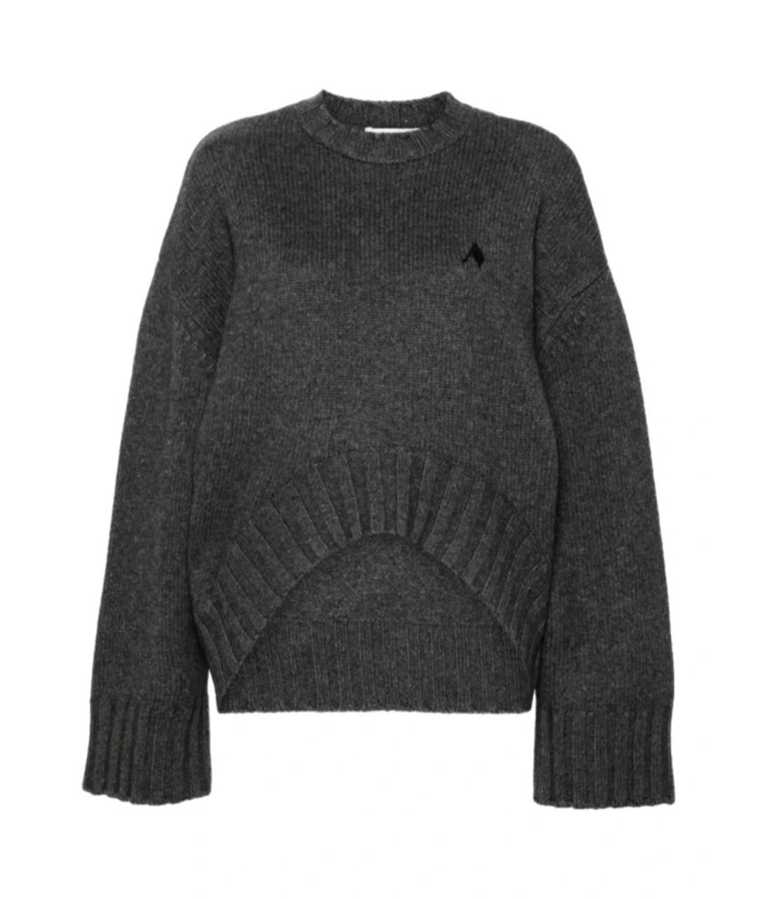 THE ATTICO Серый шерстяной джемпер / свитер, фото 5