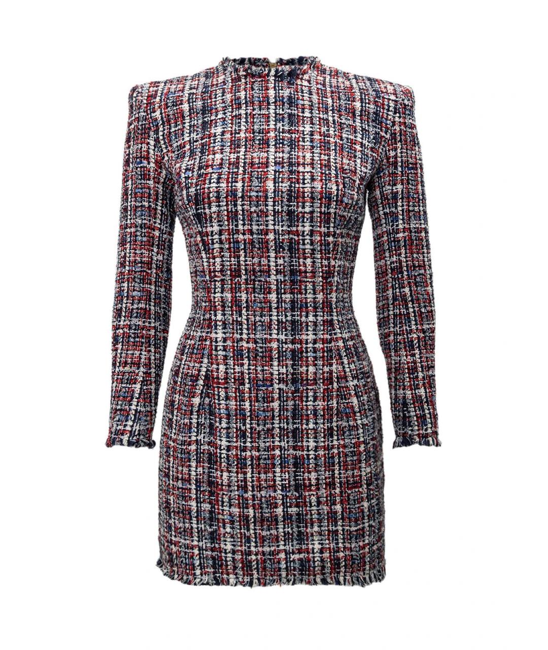 BALMAIN Синее хлопковое повседневное платье, фото 4