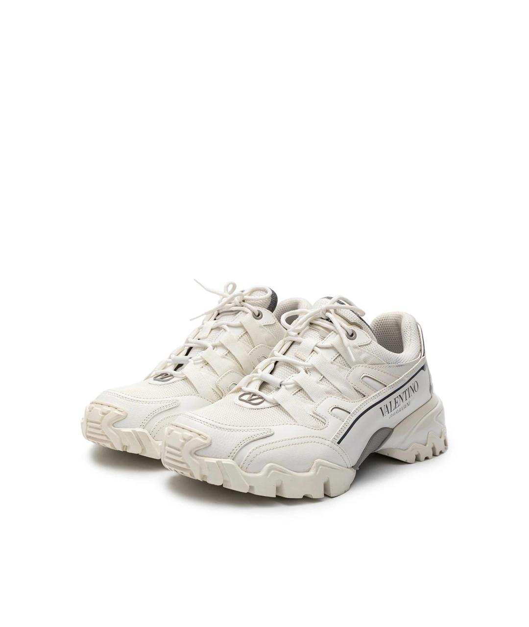VALENTINO Белые кожаные кроссовки, фото 2