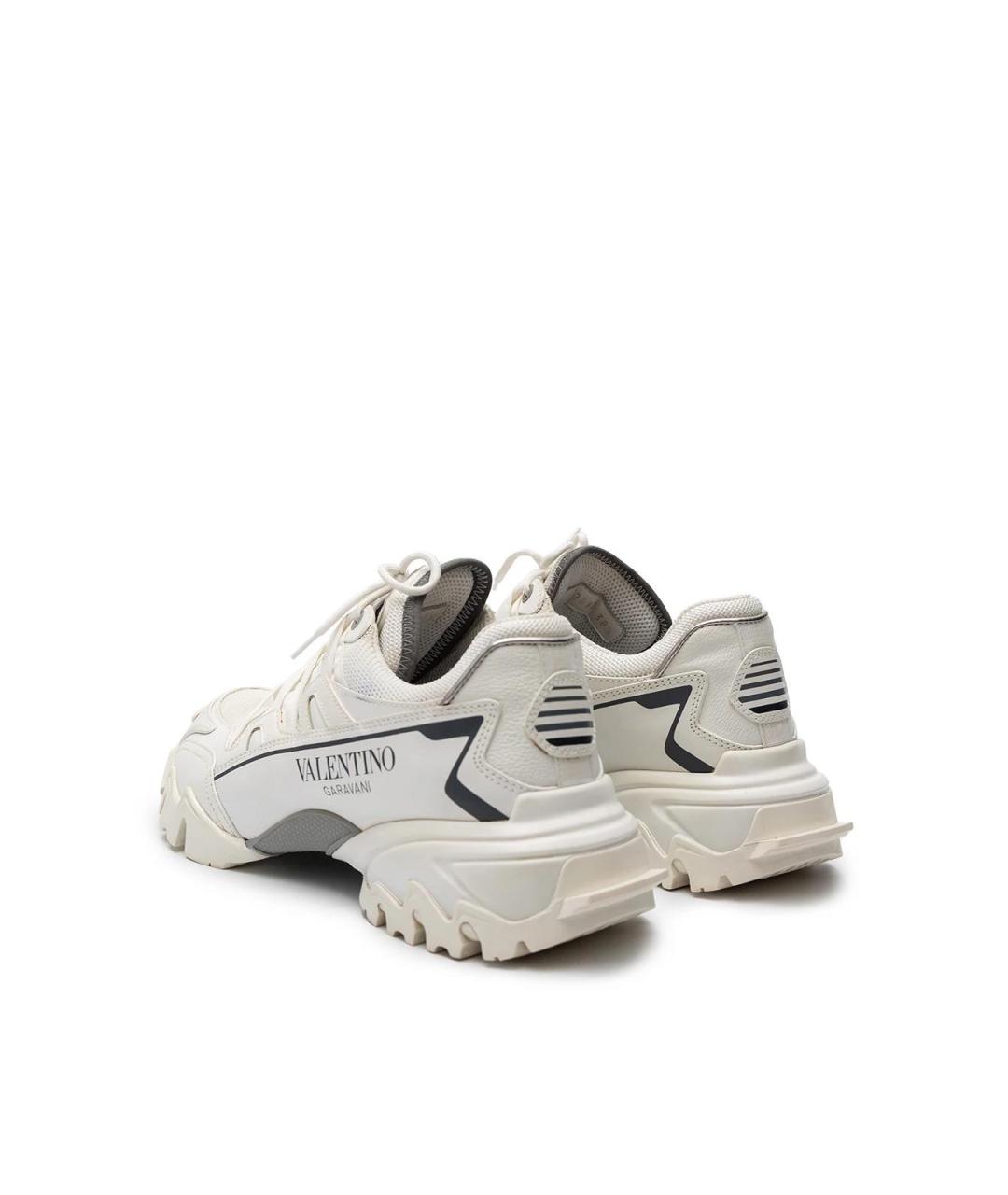 VALENTINO Белые кожаные кроссовки, фото 3