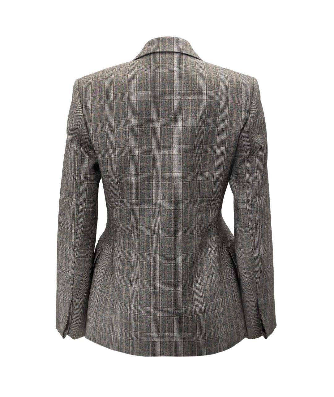 BALENCIAGA Серый шерстяной жакет/пиджак, фото 2