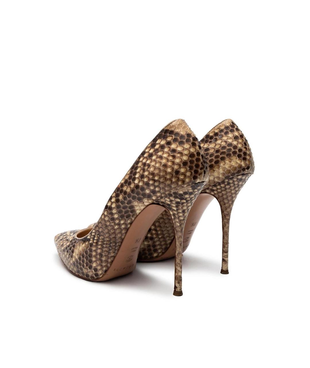 CASADEI Бежевые туфли из экзотической кожи, фото 3