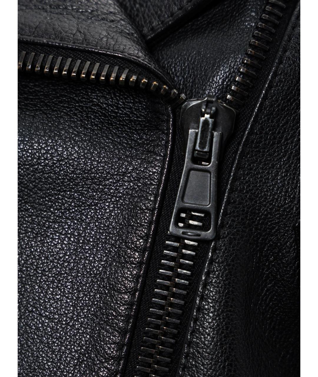 ACNE STUDIOS Черная кожаная куртка, фото 3