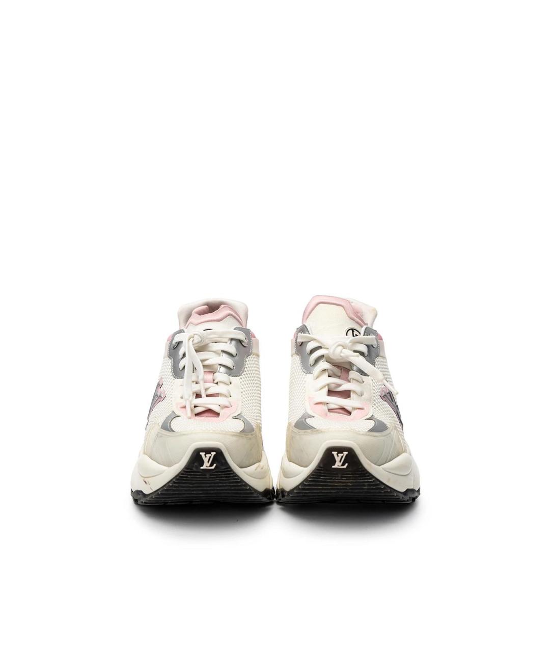 LOUIS VUITTON Белые кожаные кроссовки, фото 4