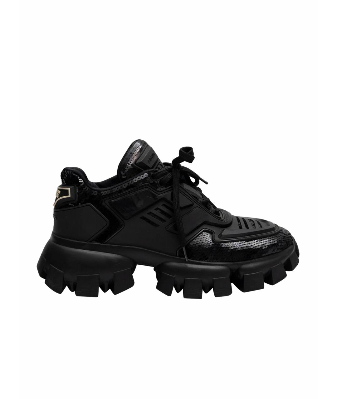 PRADA Черные резиновые кроссовки, фото 1