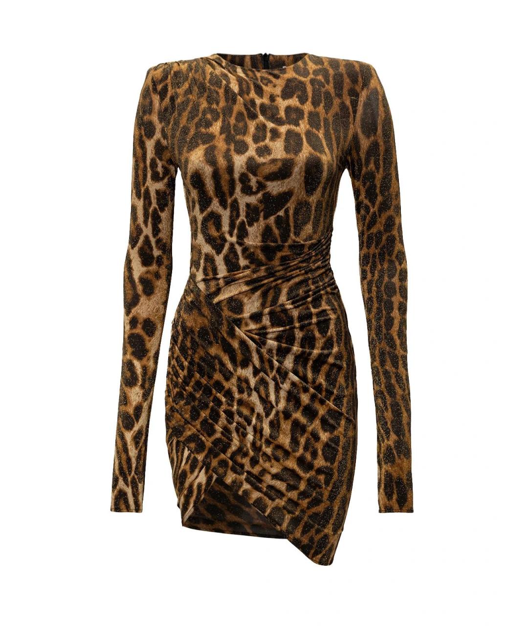 ALEXANDRE VAUTHIER Коричневое полиамидовое повседневное платье, фото 2