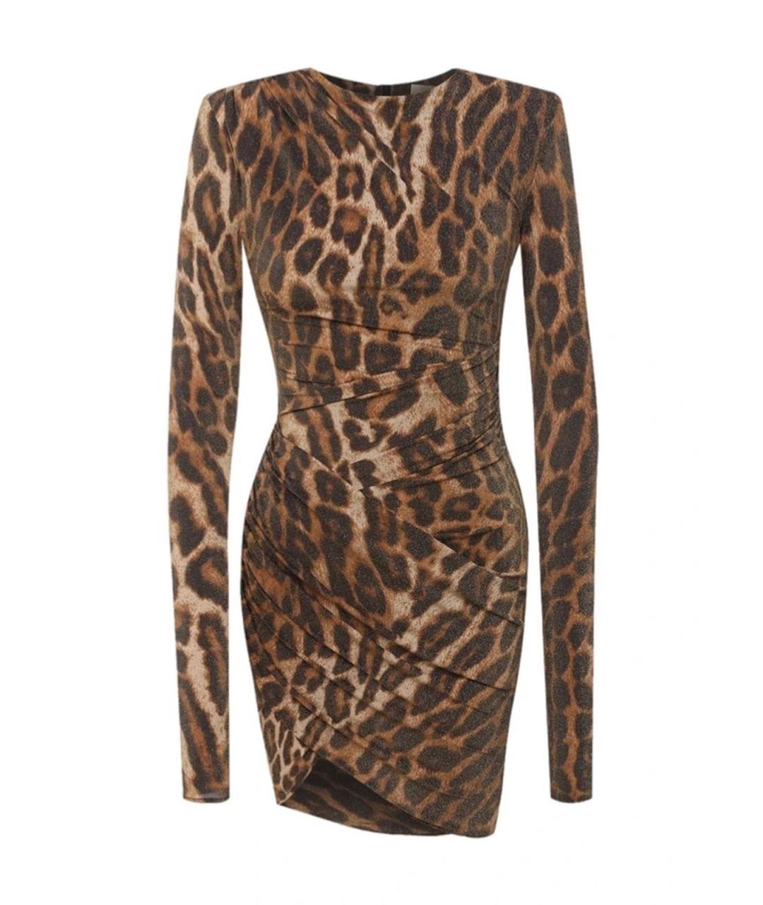 ALEXANDRE VAUTHIER Коричневое полиамидовое повседневное платье, фото 1