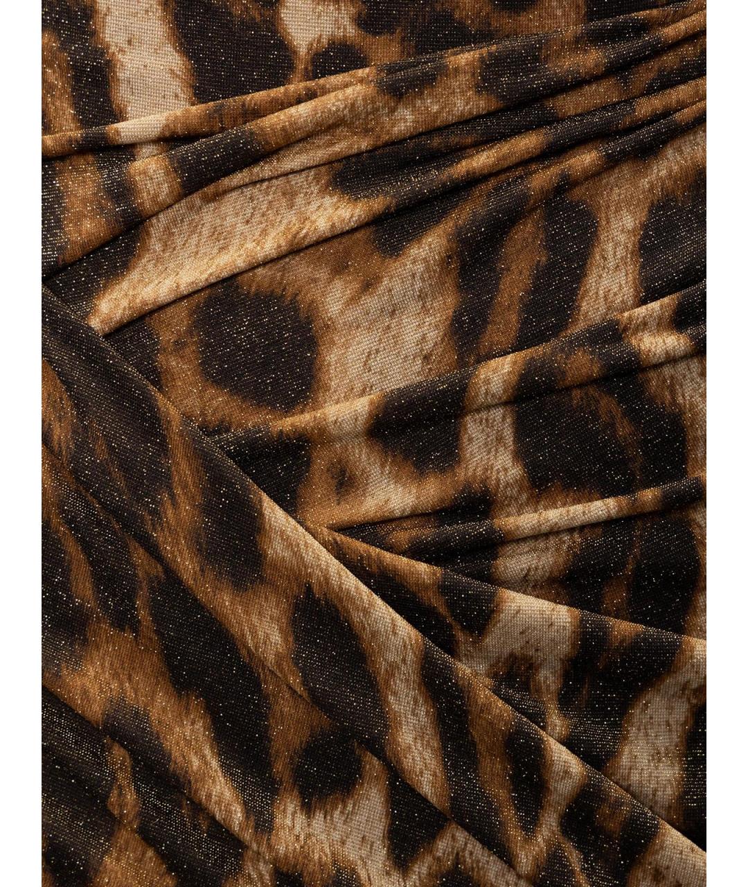 ALEXANDRE VAUTHIER Коричневое полиамидовое повседневное платье, фото 4