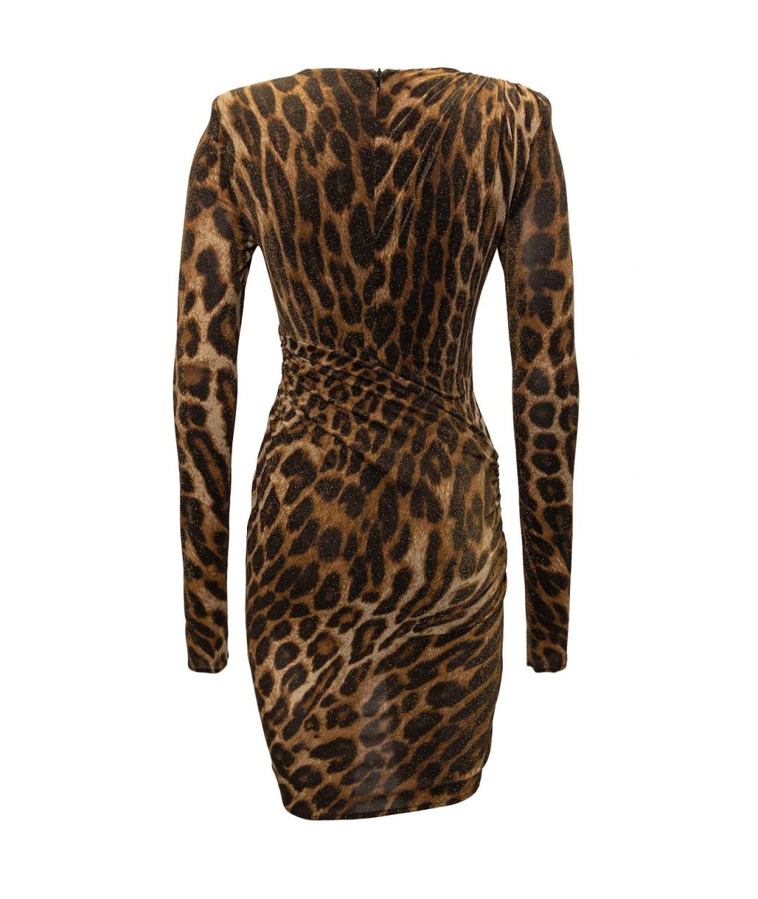 ALEXANDRE VAUTHIER Коричневое полиамидовое повседневное платье, фото 3