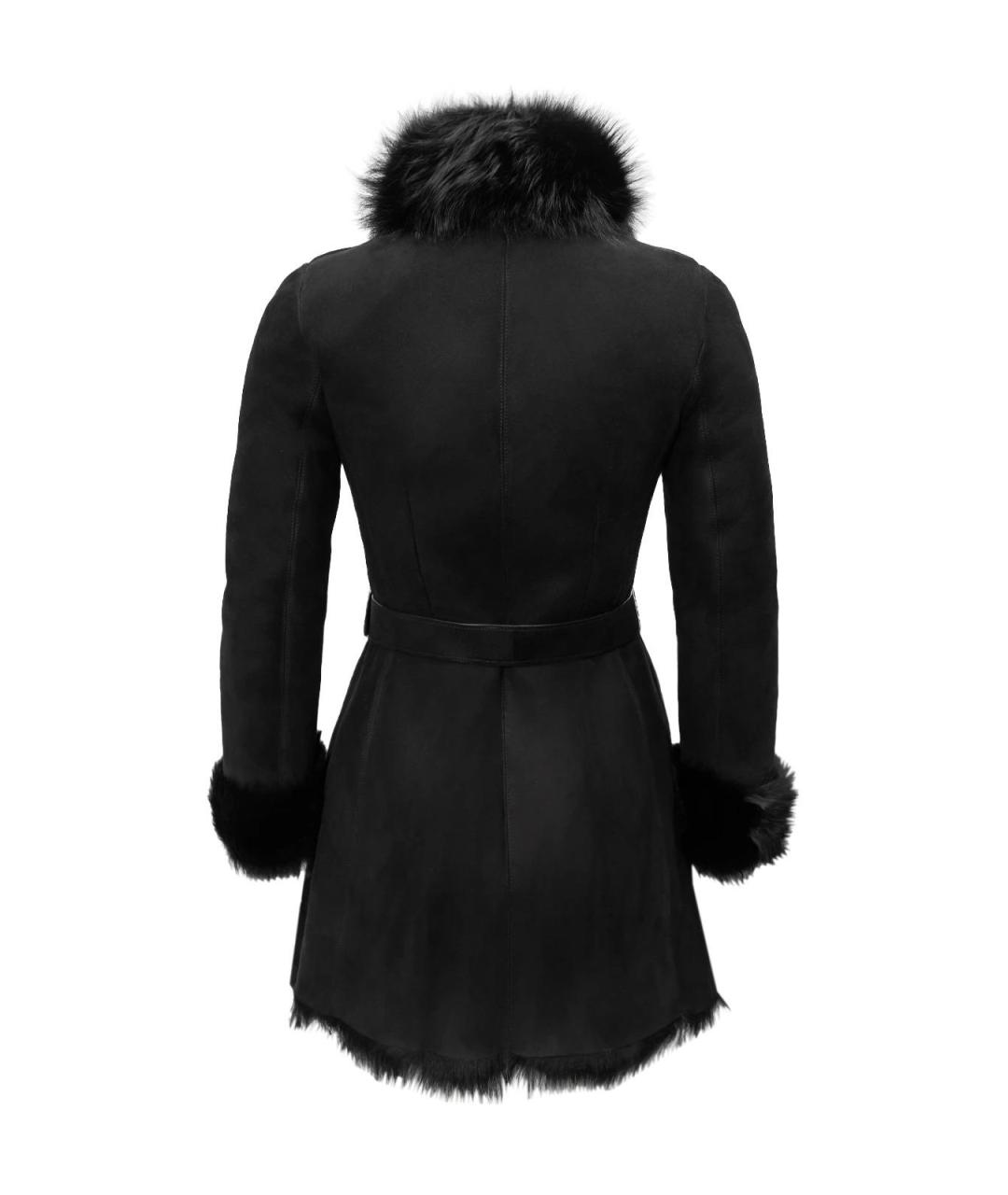 PRADA Черная кожаная дубленка, фото 2