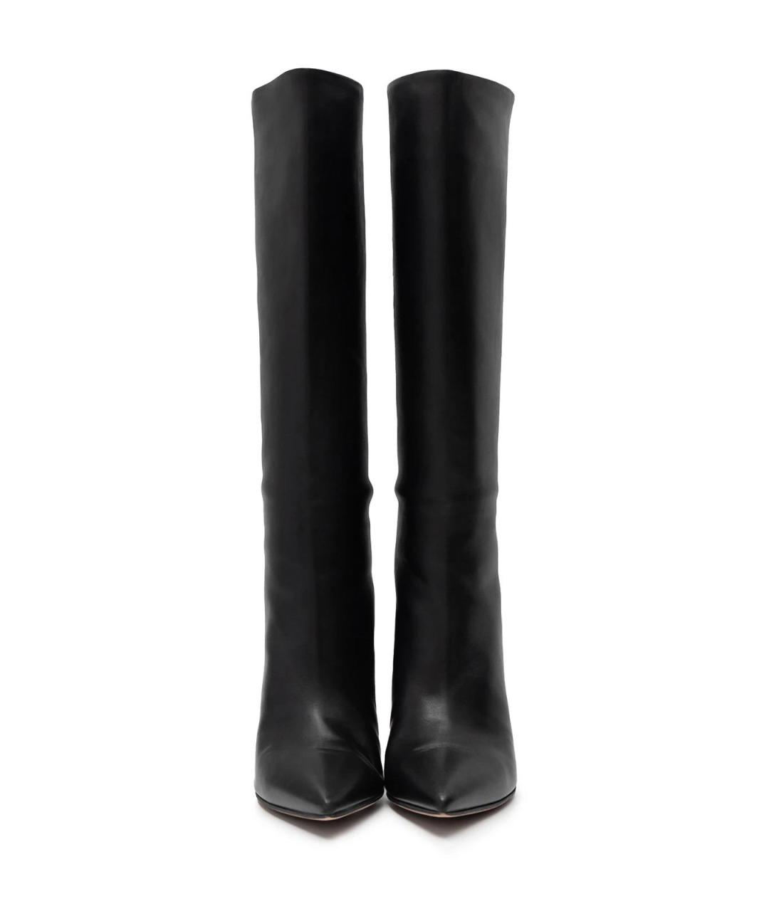 GIANVITO ROSSI Черные кожаные сапоги, фото 4