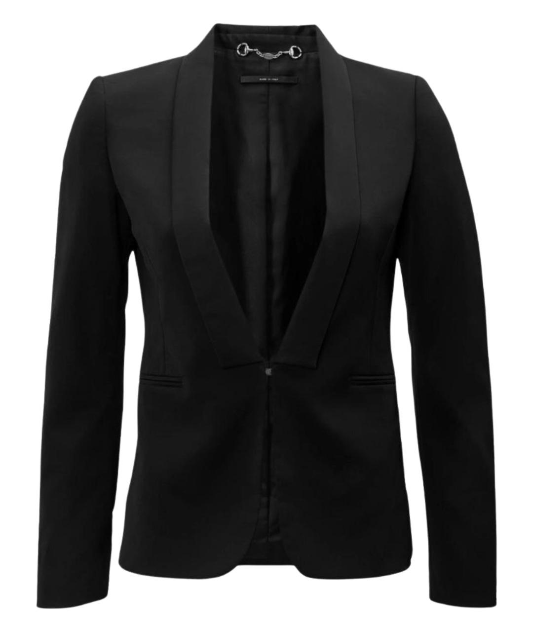 GUCCI Черный шерстяной жакет/пиджак, фото 1