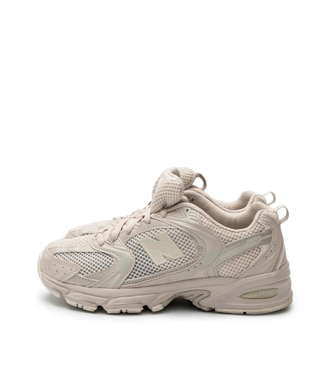 NEW BALANCE Бежевые текстильные кроссовки, фото 5