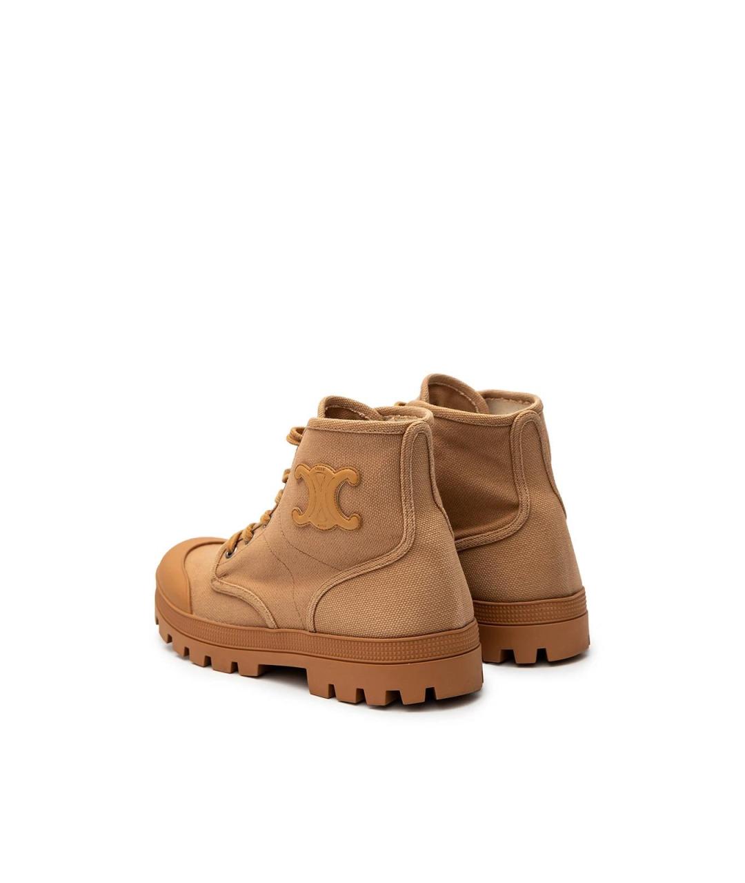 CELINE Коричневые резиновые ботинки, фото 3