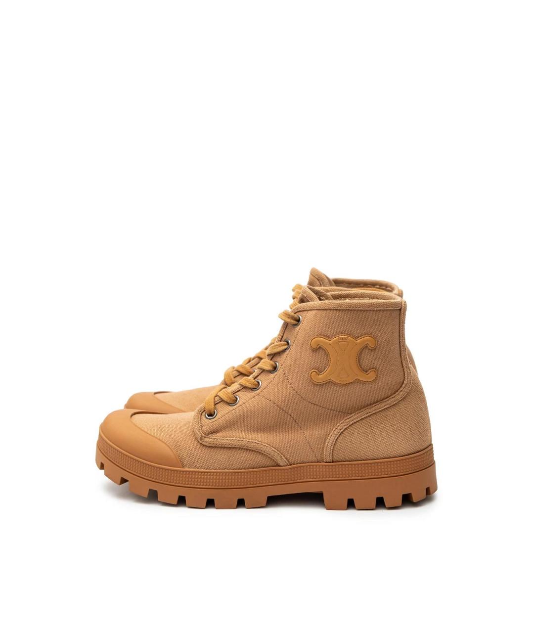 CELINE Коричневые резиновые ботинки, фото 5