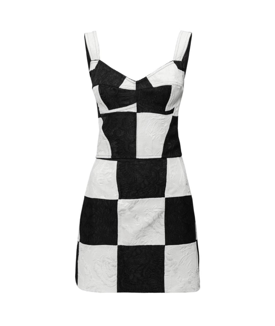 DOLCE&GABBANA Черный шелковый костюм с брюками, фото 4