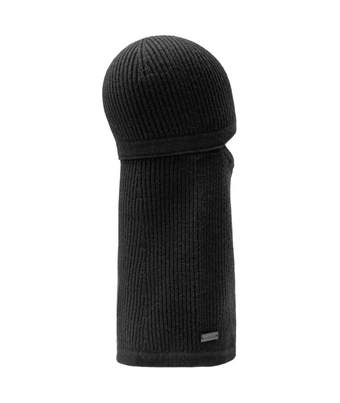 SAINT LAURENT Черная кашемировая шапка, фото 2
