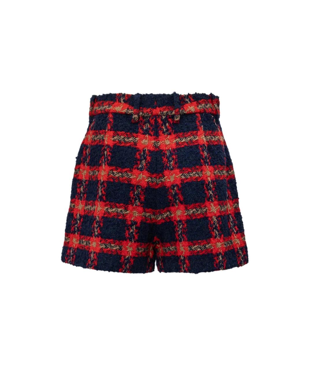 GUCCI Синие шерстяные шорты, фото 2