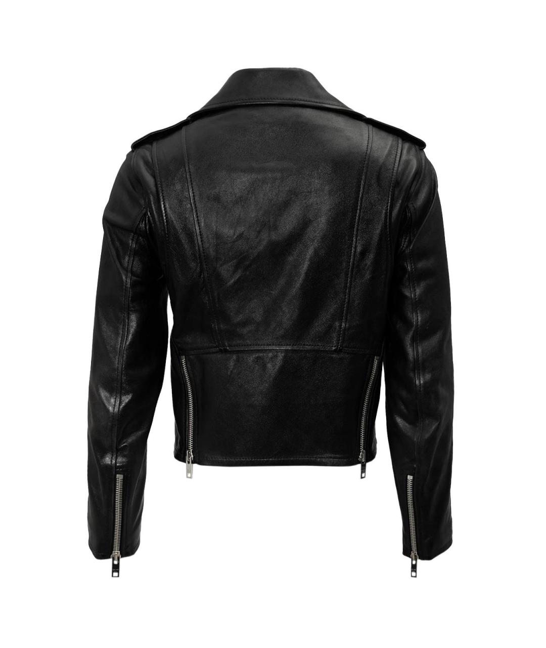 CELINE Черная кожаная куртка, фото 2