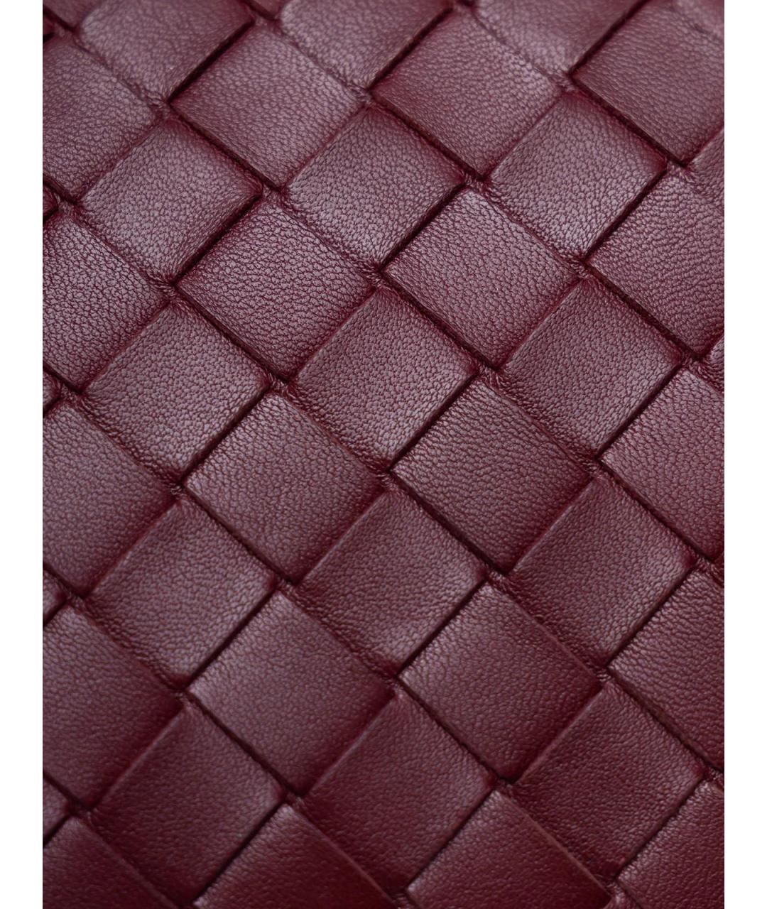 BOTTEGA VENETA Красная кожаная сумка через плечо, фото 5