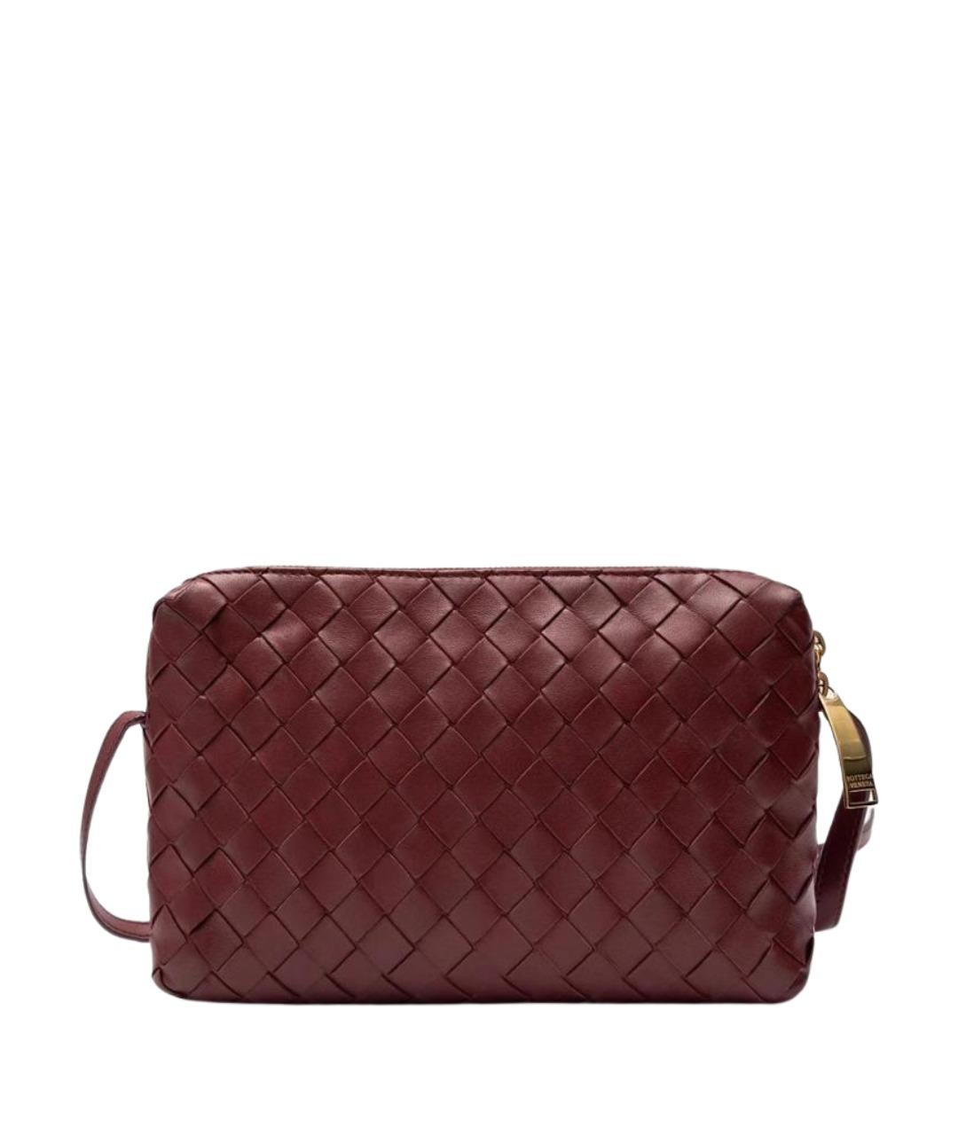 BOTTEGA VENETA Красная кожаная сумка через плечо, фото 1