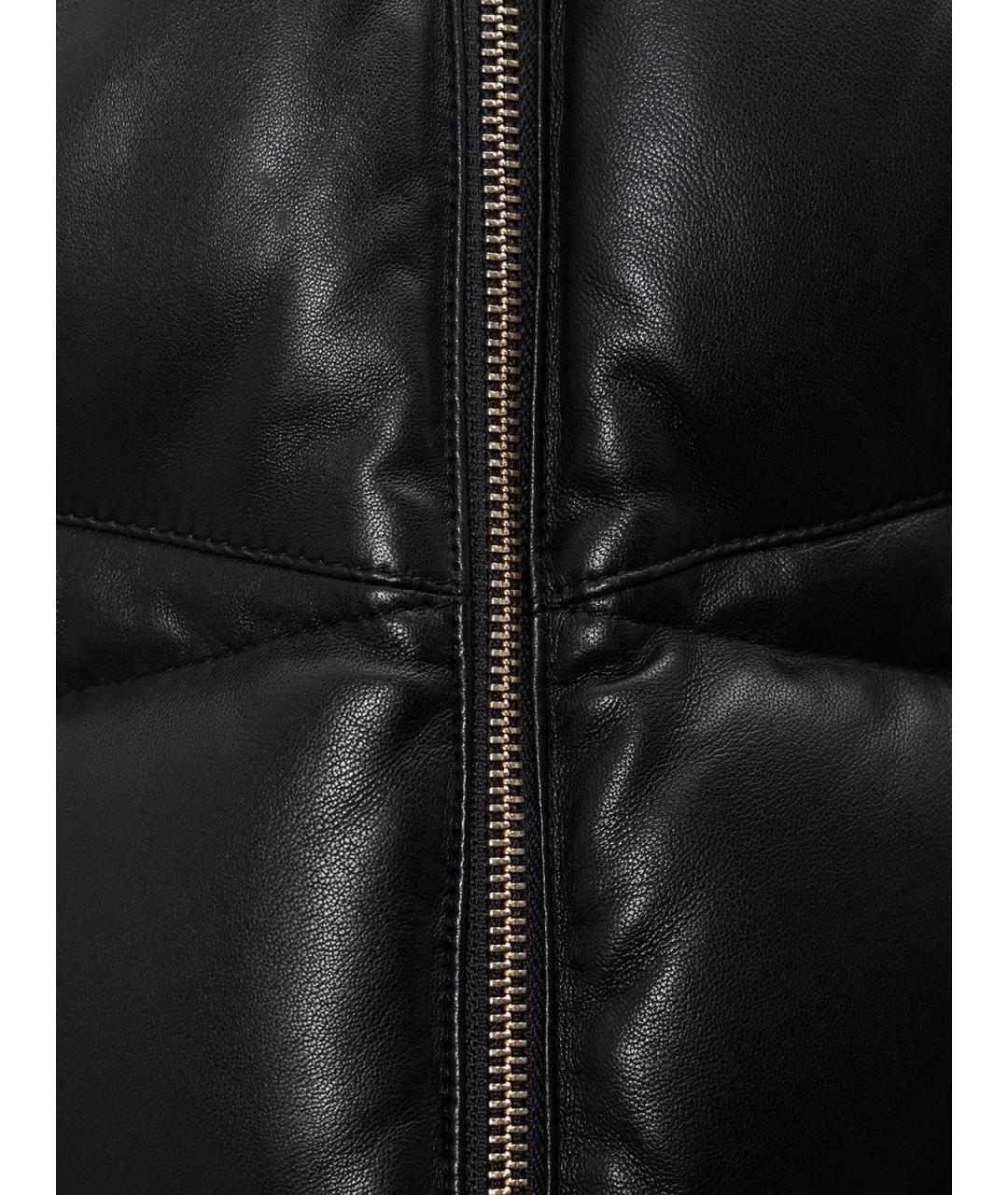 KHAITE Черный кожаный пуховик, фото 3