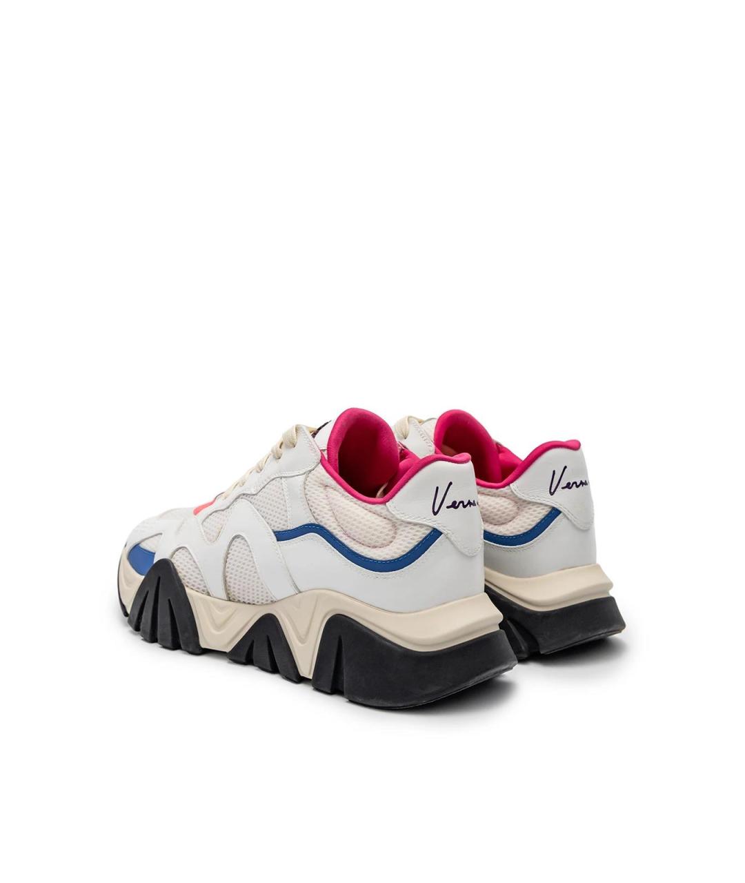 VERSACE Белые текстильные кроссовки, фото 3