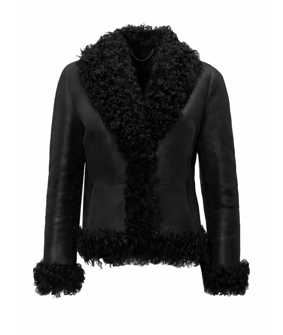 NO NAME Черная кожаная дубленка, фото 4