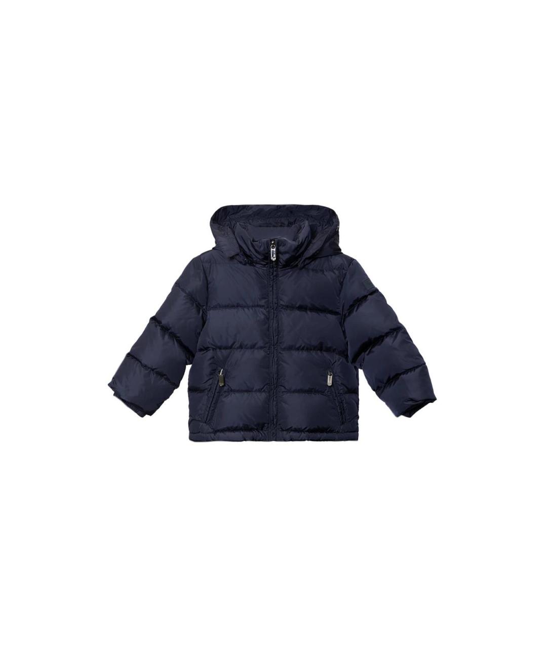 IL GUFO Синяя полиэстеровая куртка, фото 4