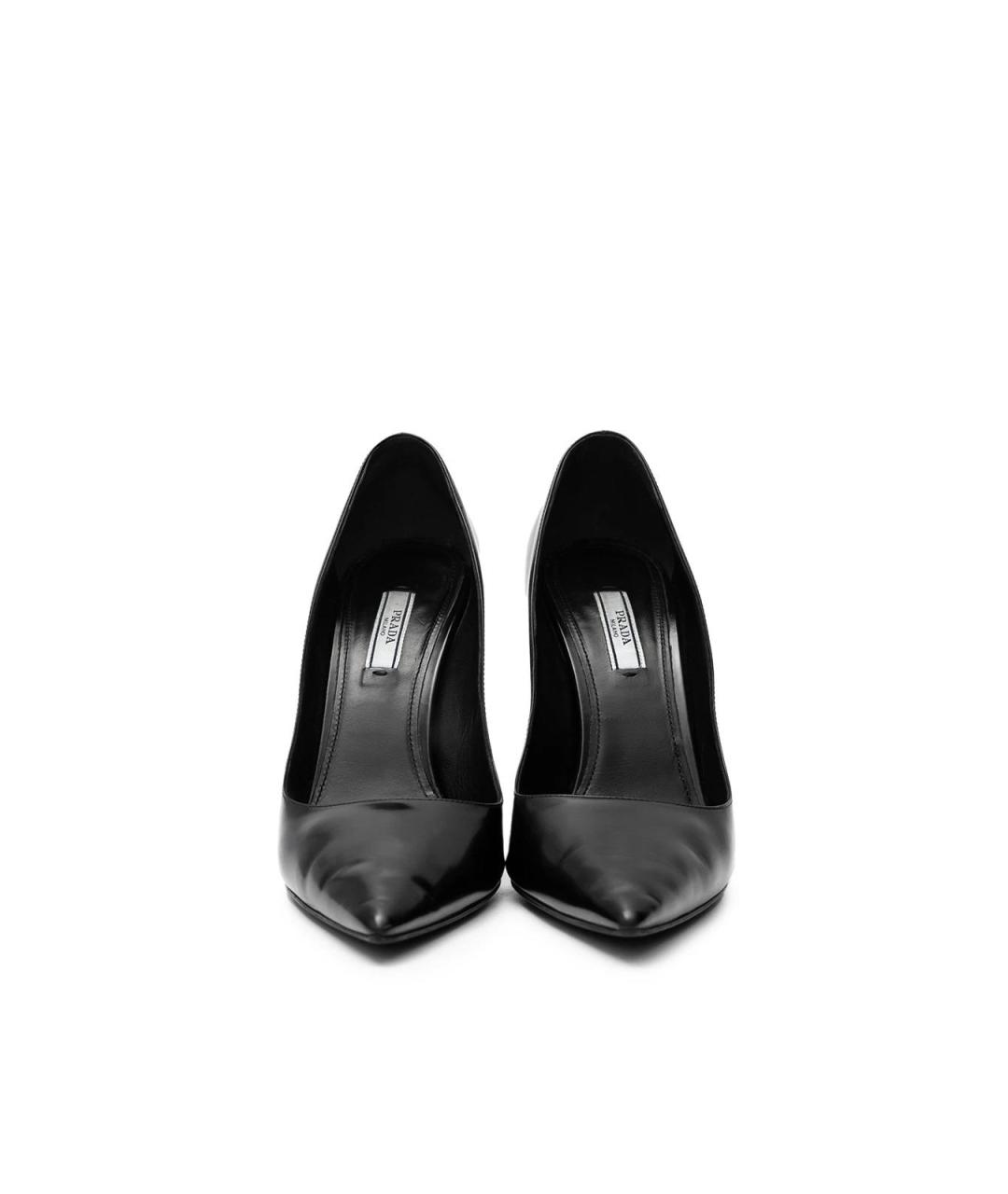 PRADA Черные кожаные туфли, фото 4