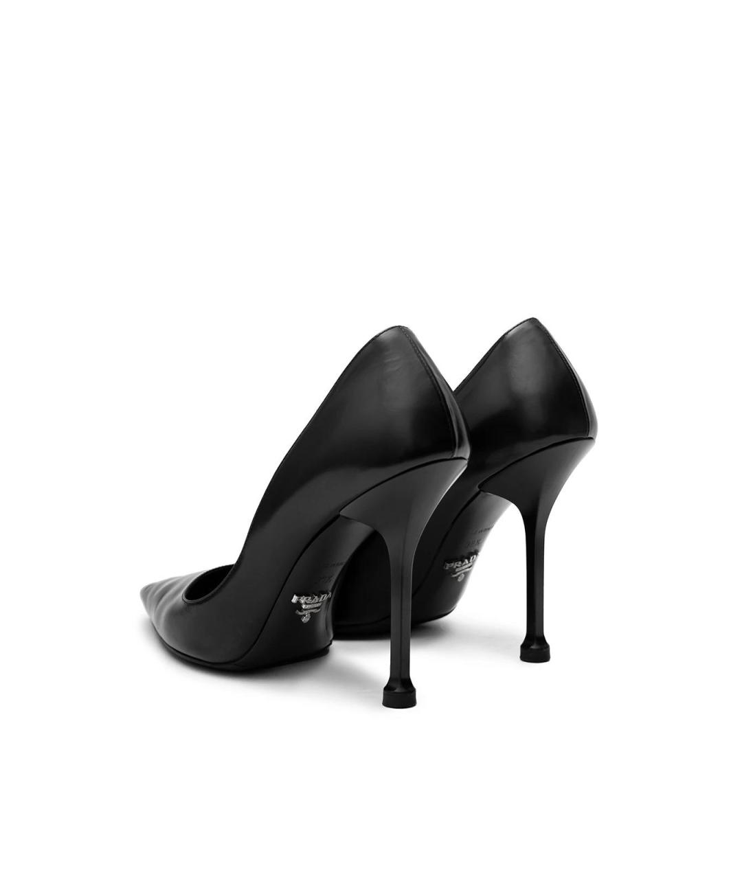 PRADA Черные кожаные туфли, фото 3