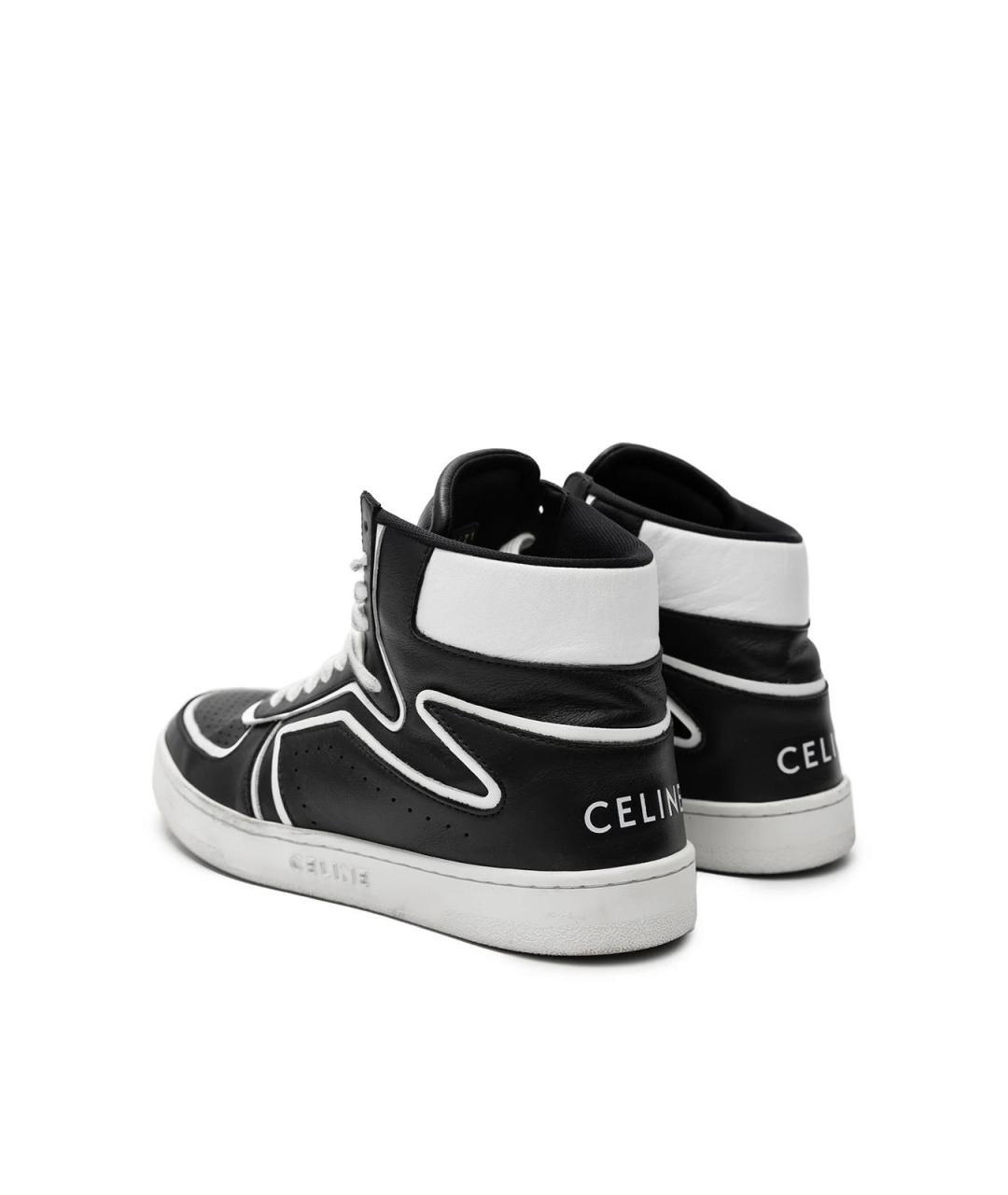 CELINE Черные кожаные кеды, фото 3