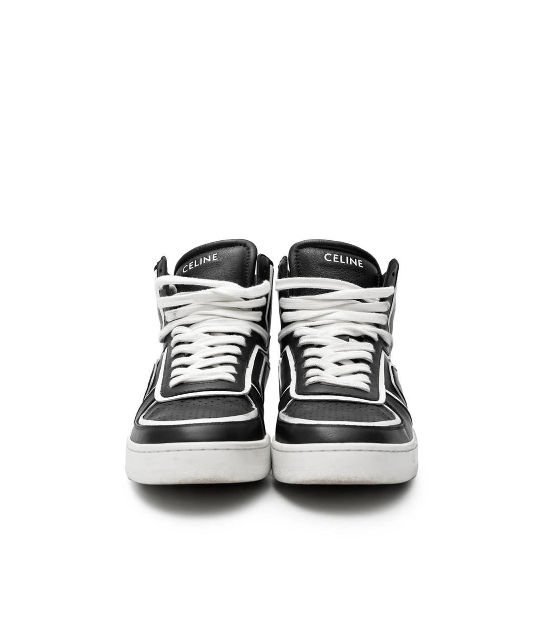 CELINE Черные кожаные кеды, фото 4