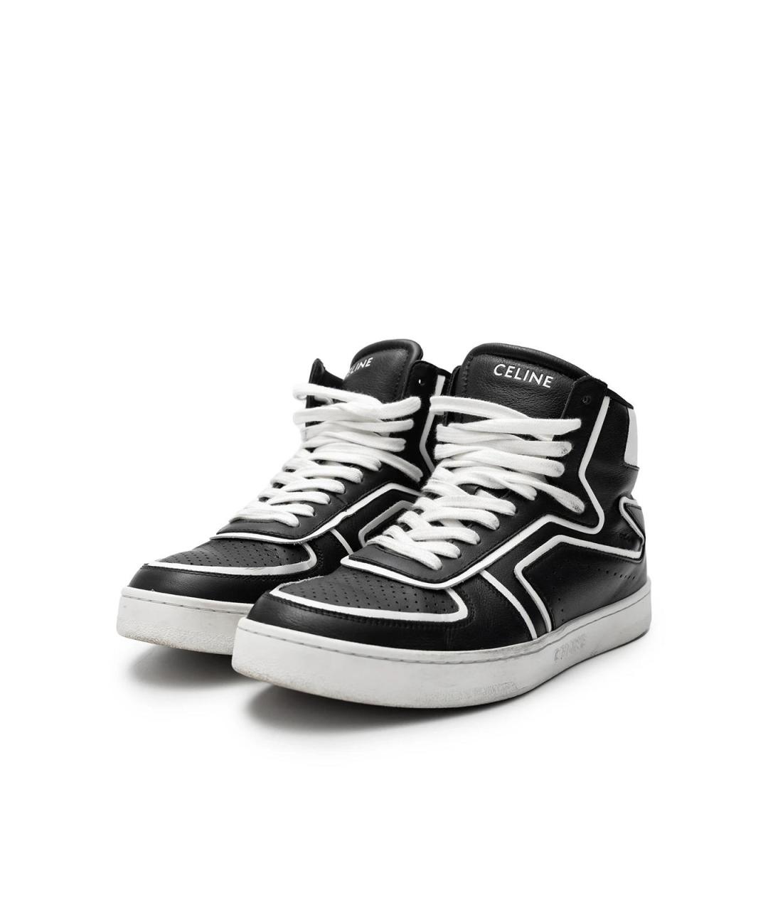 CELINE Черные кожаные кеды, фото 2