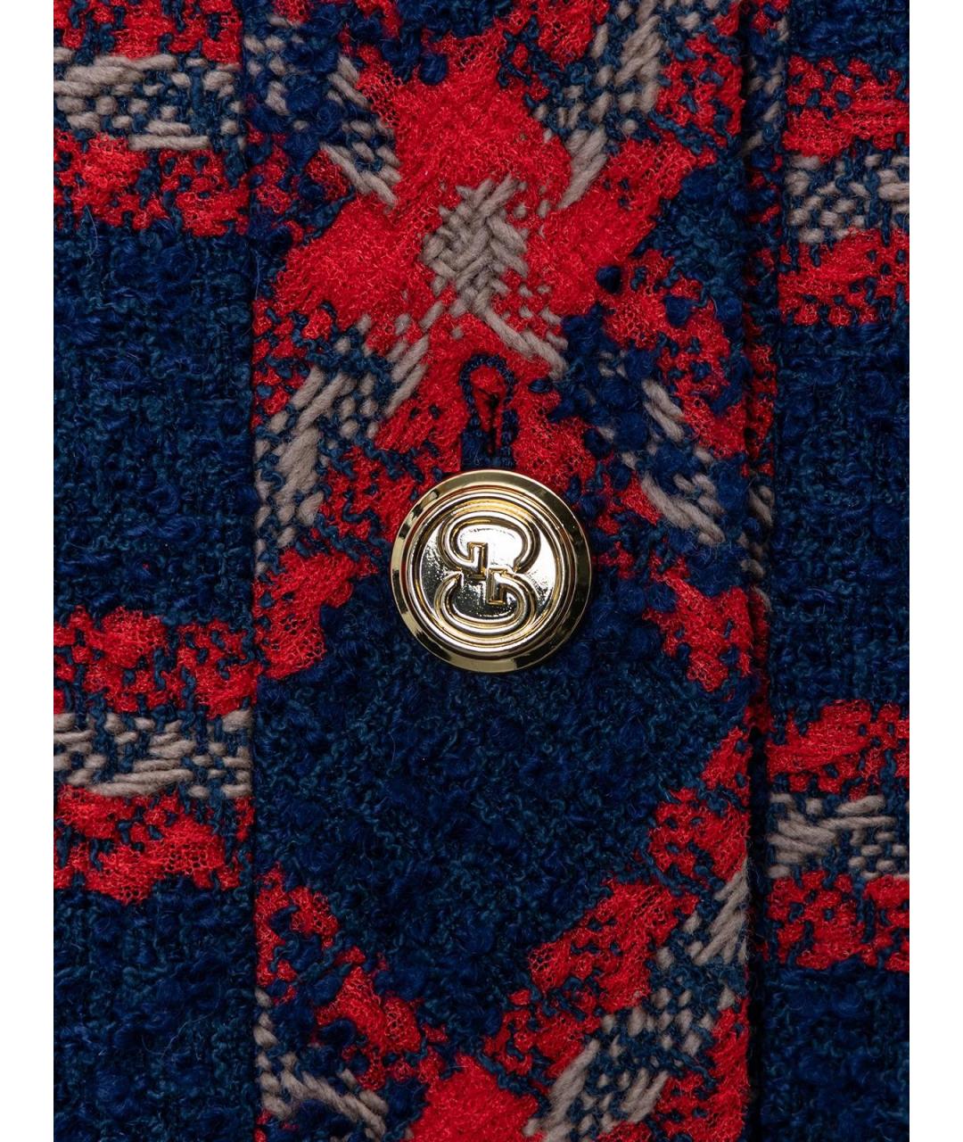 GUCCI Синий шерстяной жакет/пиджак, фото 4