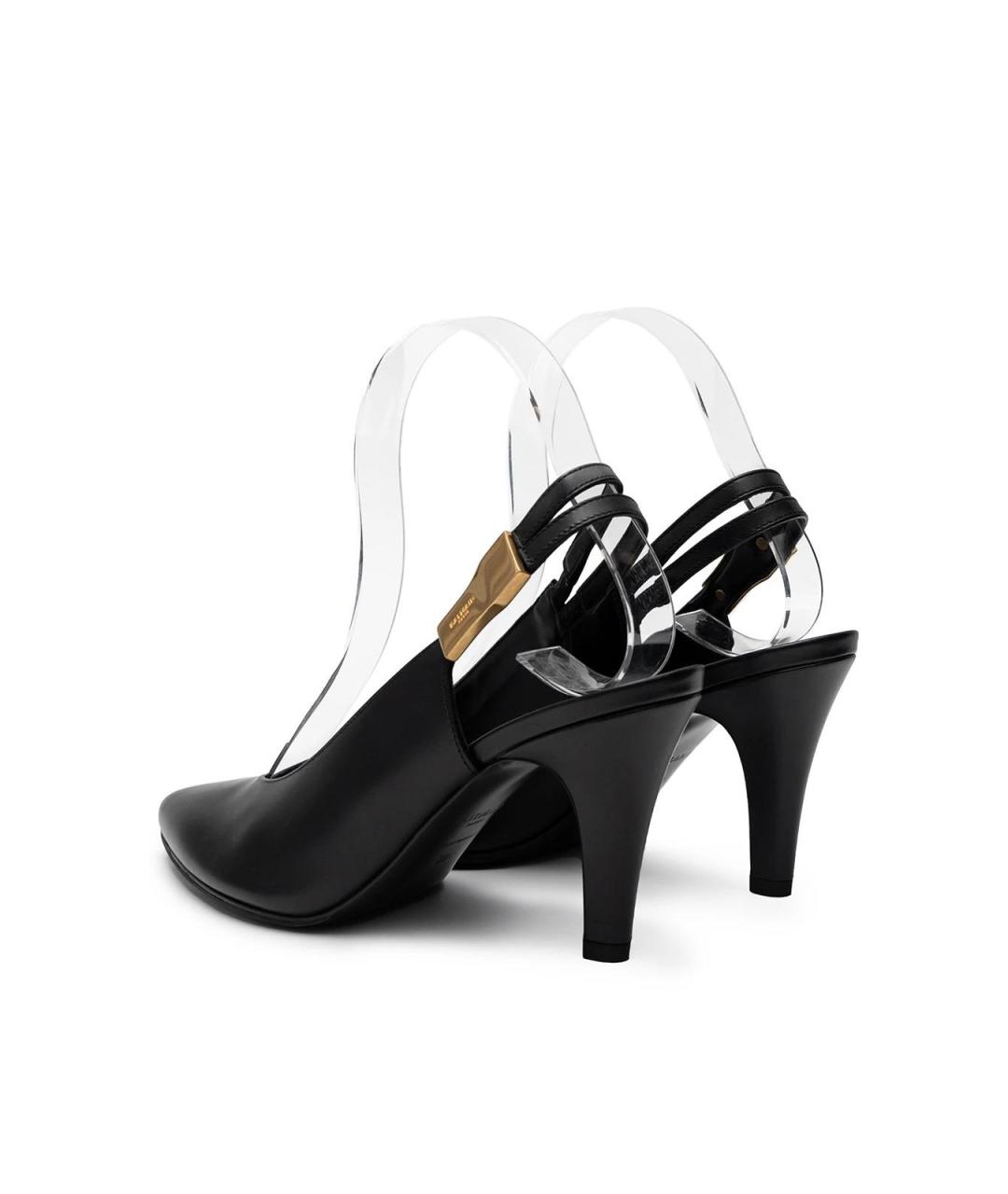 BALMAIN Черные кожаные туфли, фото 4