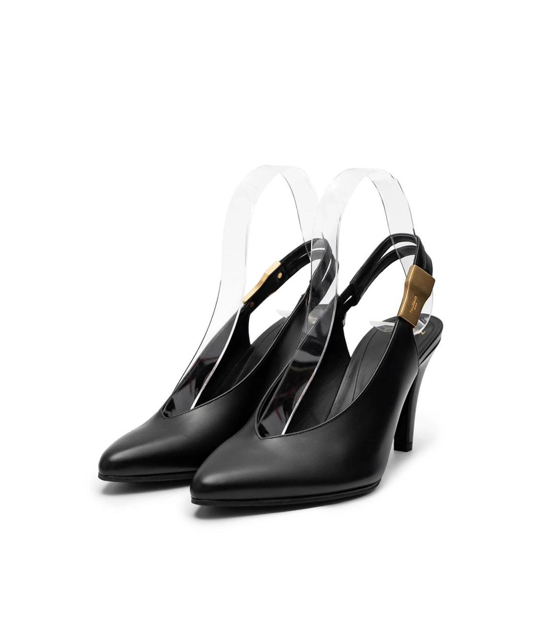 BALMAIN Черные кожаные туфли, фото 3