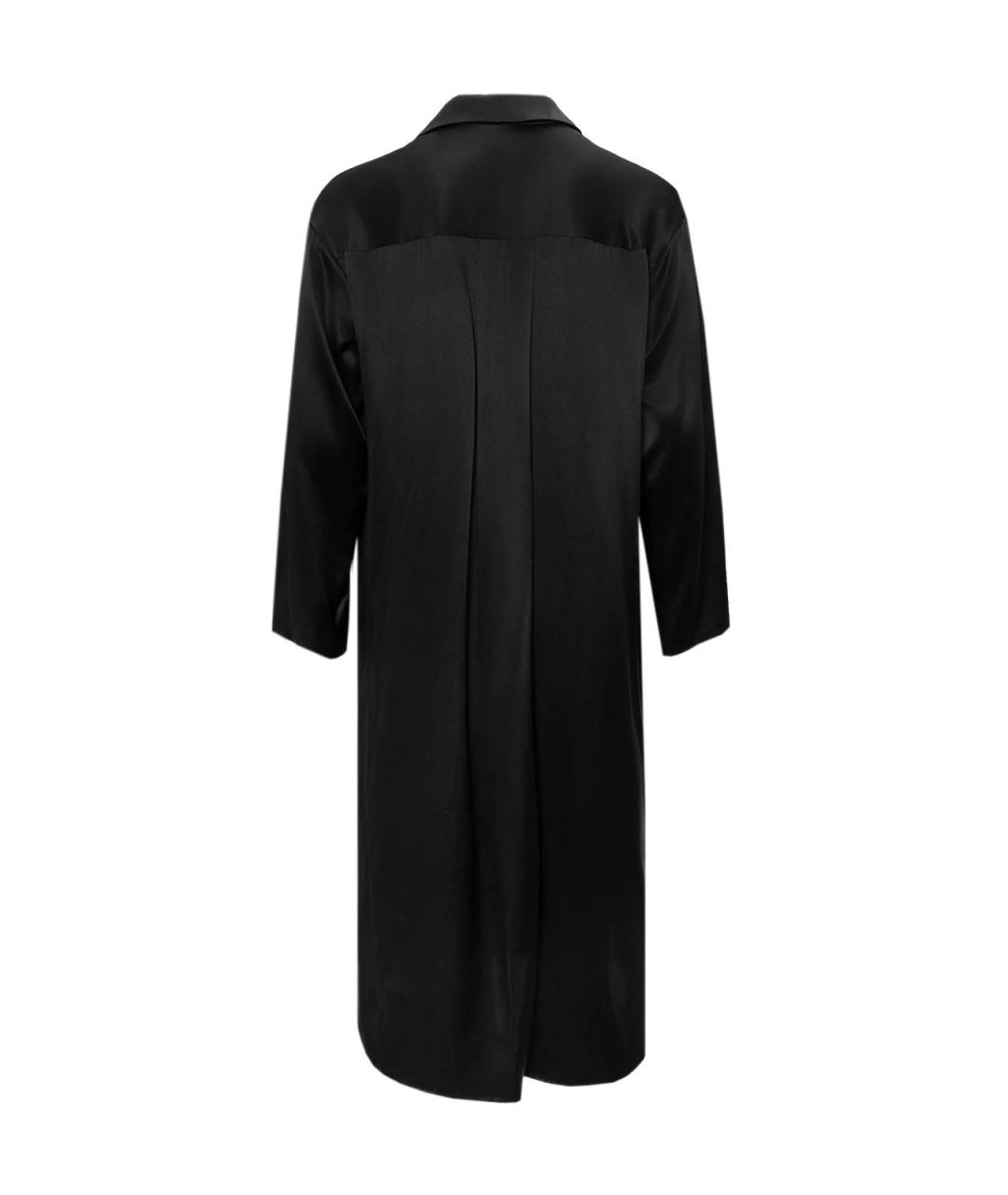 12 STOREEZ Черное шелковое повседневное платье, фото 2