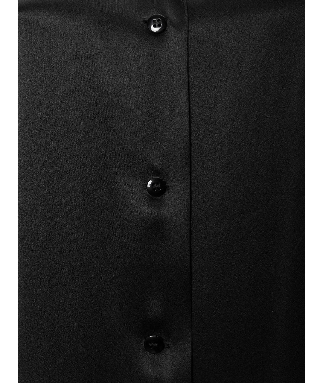 12 STOREEZ Черное шелковое повседневное платье, фото 3