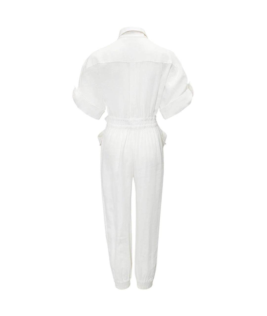 ZIMMERMANN Белый льняной комбинезон, фото 2