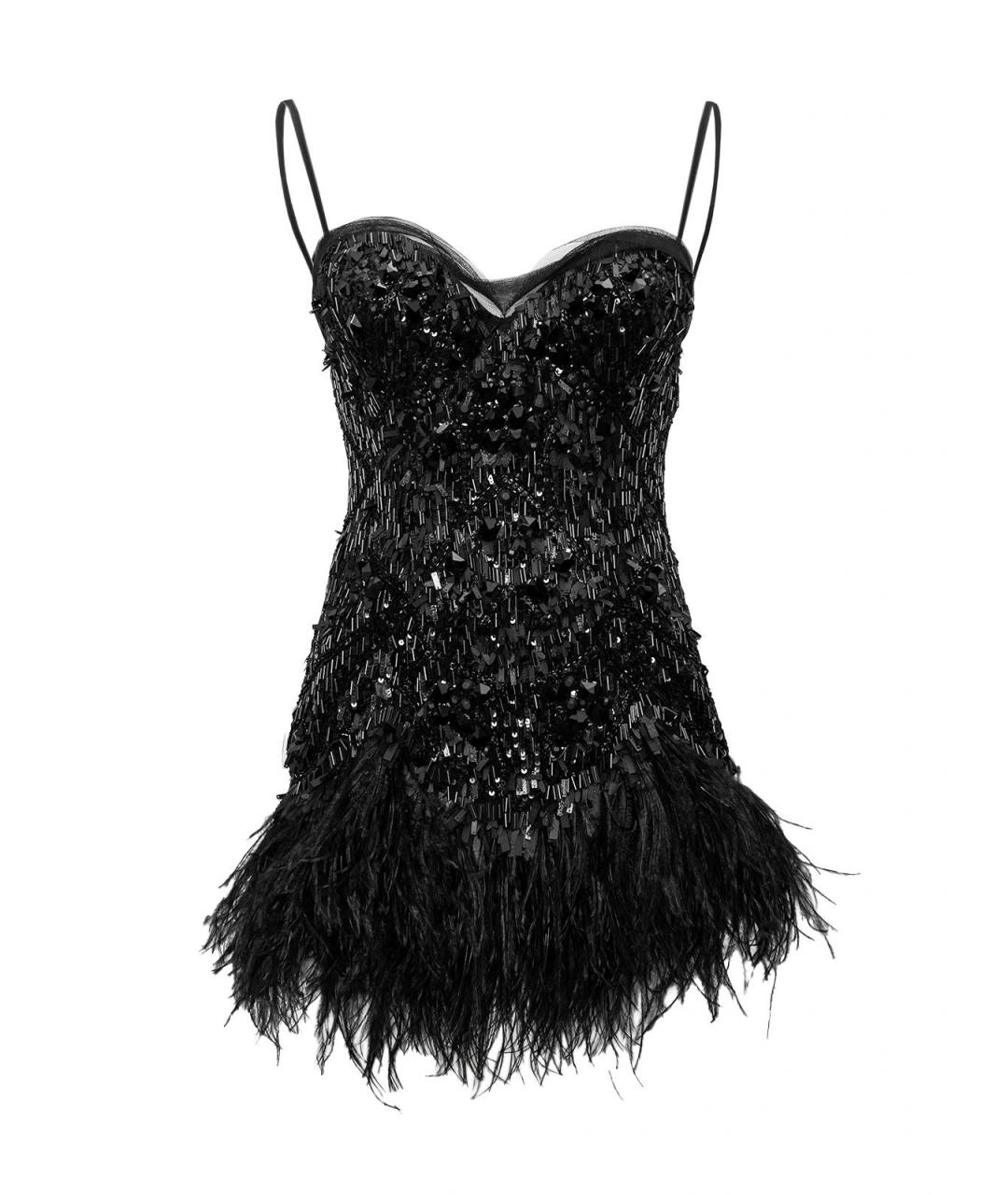 JENNY PACKHAM Черное вискозное повседневное платье, фото 4