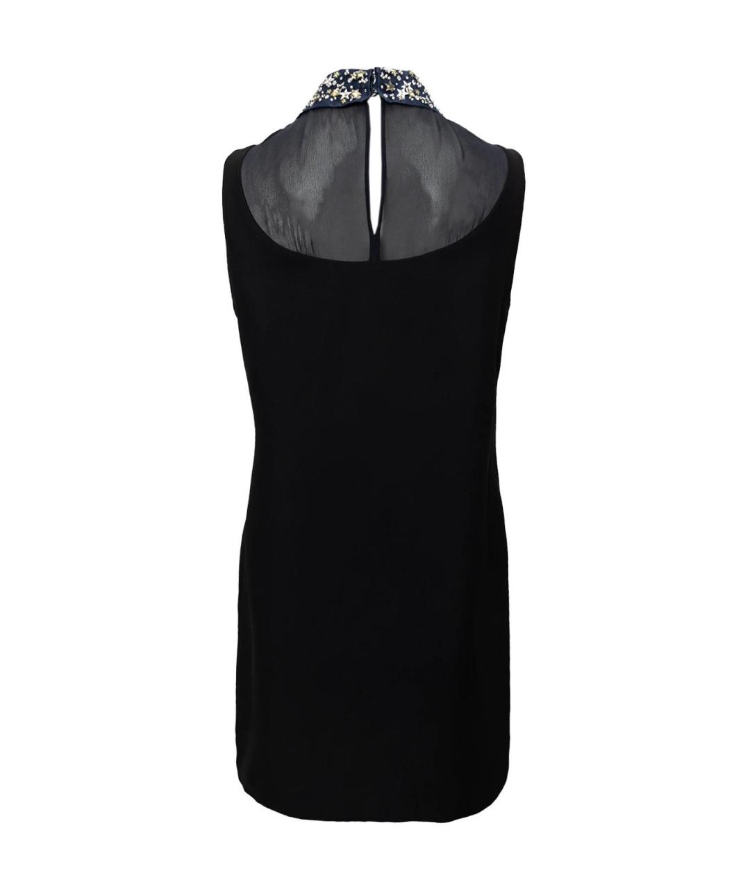 MIU MIU Синее шелковое повседневное платье, фото 2