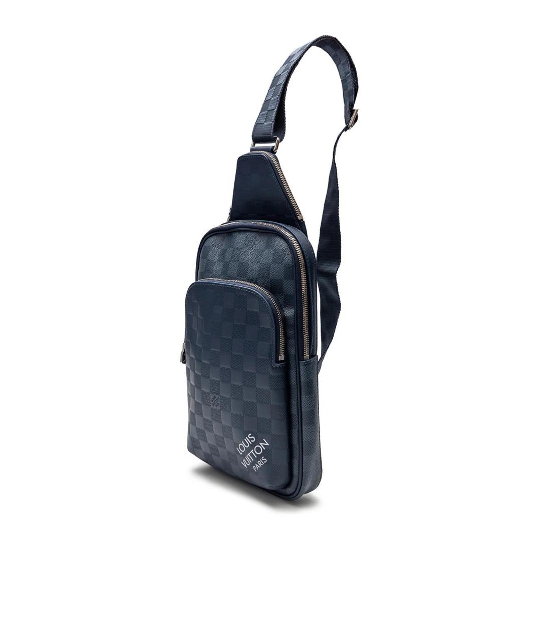 LOUIS VUITTON Синяя кожаная сумка на плечо, фото 2