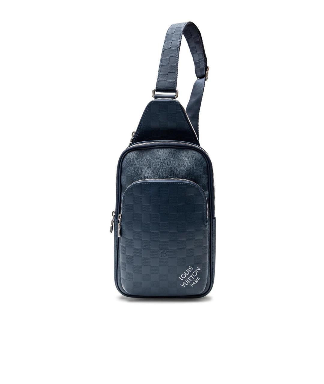 LOUIS VUITTON Синяя кожаная сумка на плечо, фото 1