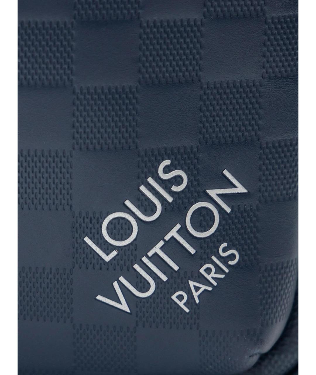 LOUIS VUITTON Синяя кожаная сумка на плечо, фото 4