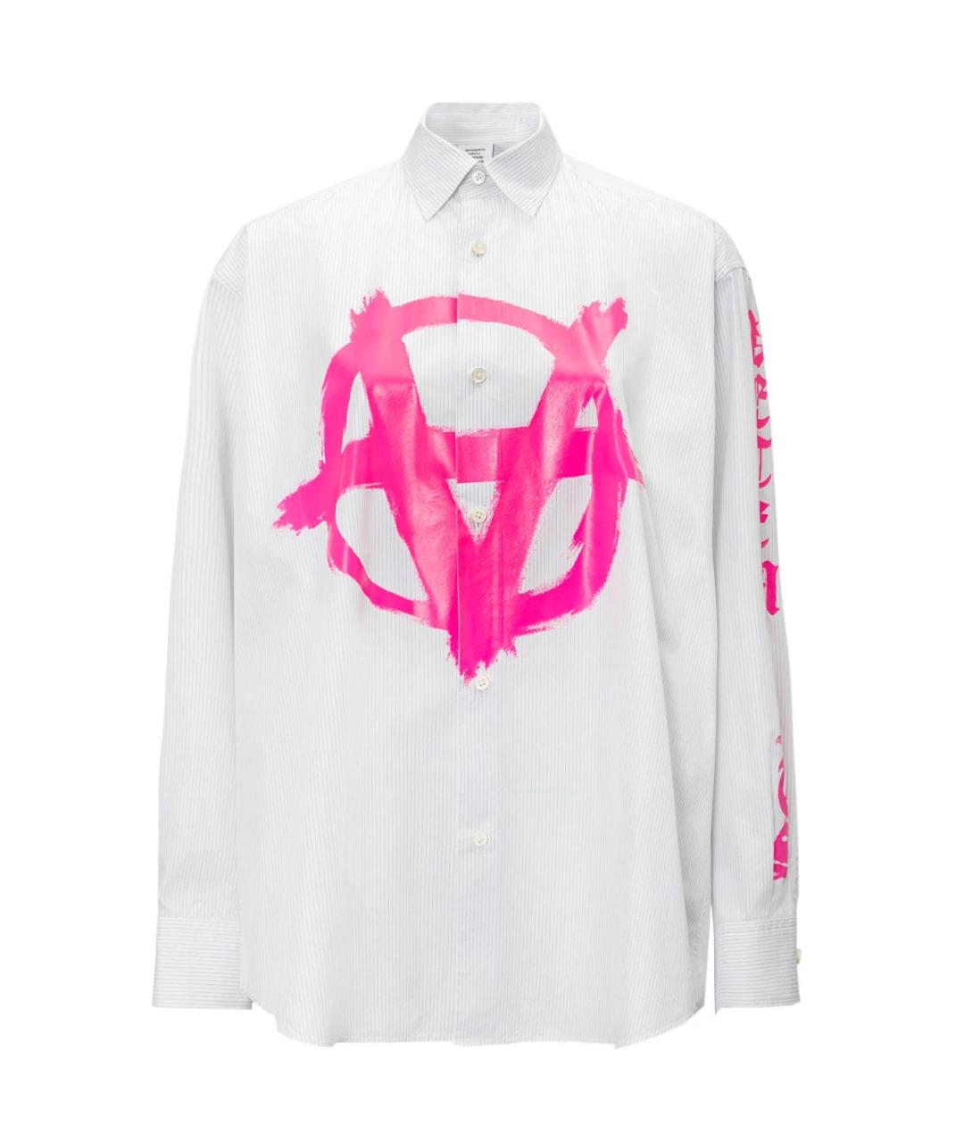 VETEMENTS Белая хлопковая рубашка, фото 1