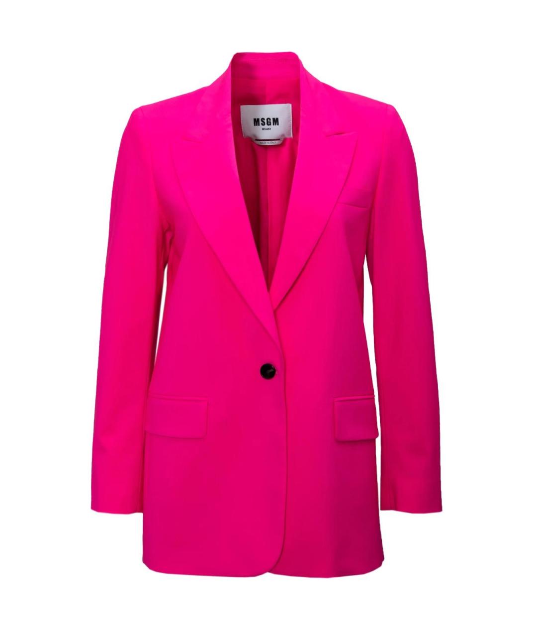 MSGM Розовый шерстяной жакет/пиджак, фото 4